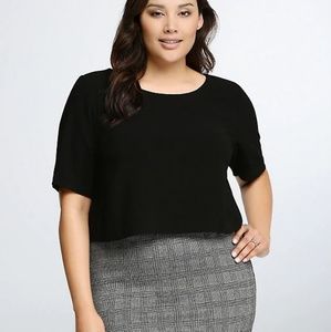 BOW BACK CROP BLOUSE